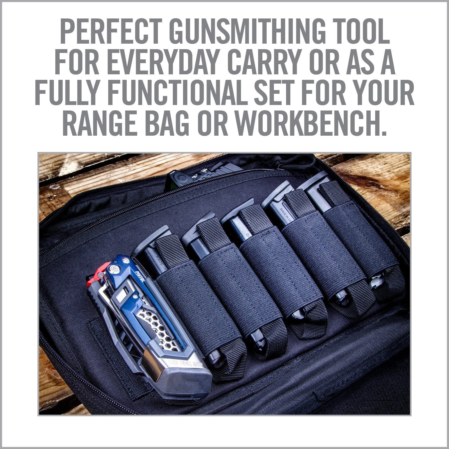 Real Avid Gun Tool AMP, Next-Gen Gun Readiness Multi-Tool, For Pistol