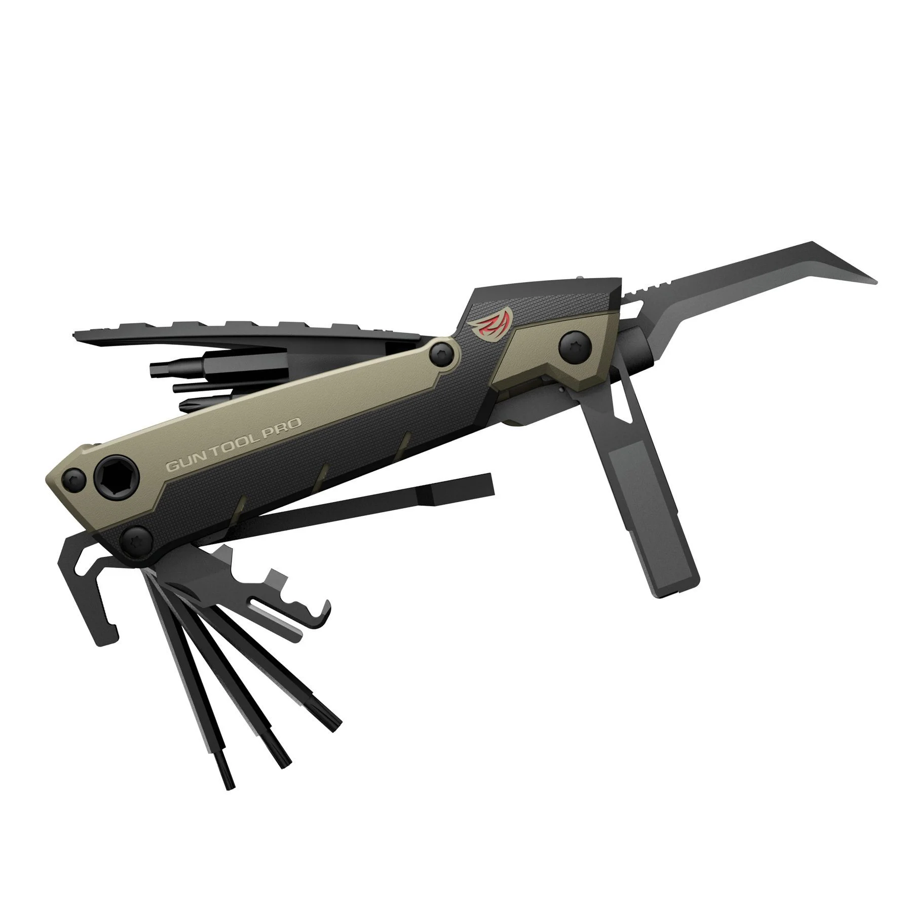 Real Avid Gun Tool Pro AR15, Multi-Tool, Optimized for the AR15, Flat Dark Earth/ Black