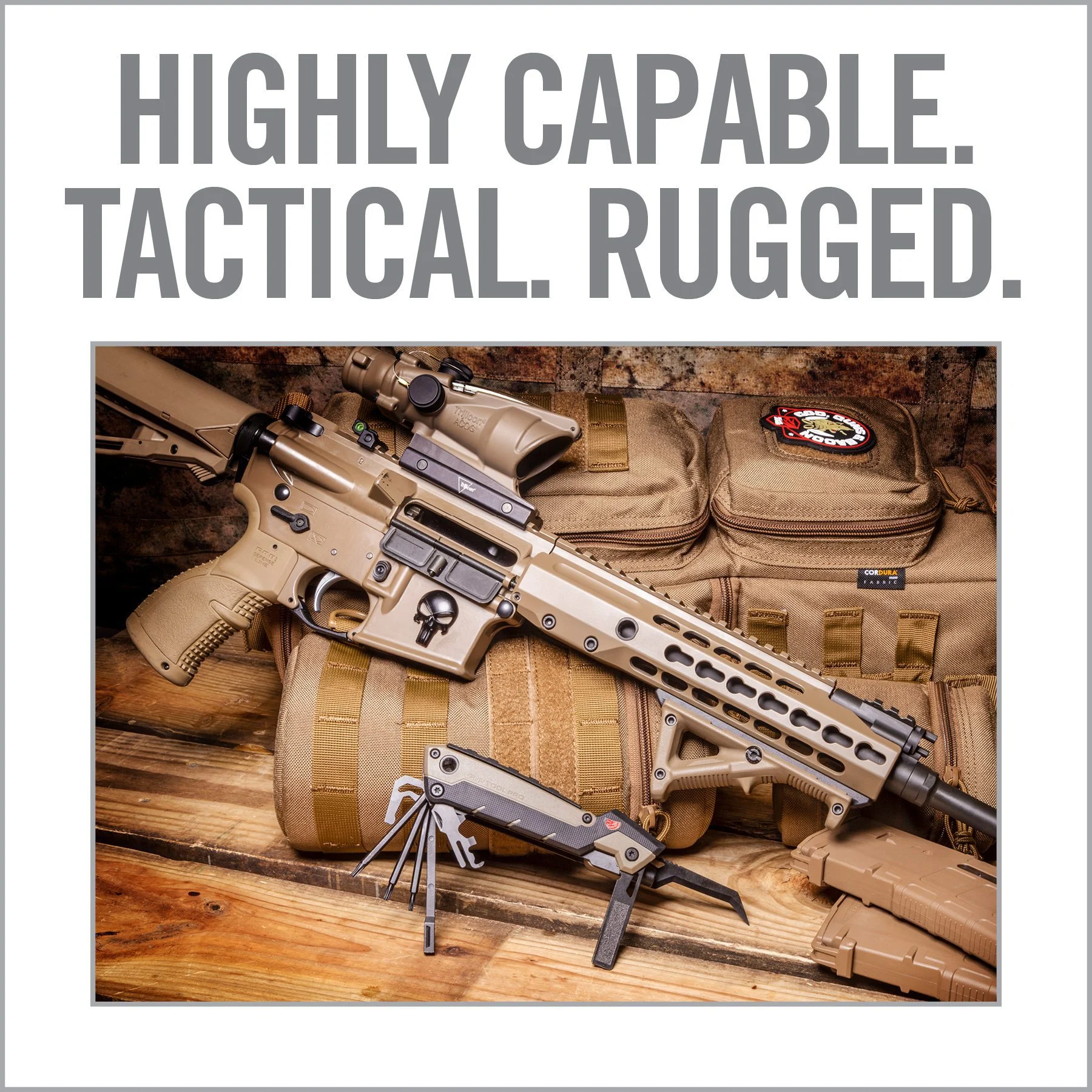 Real Avid Gun Tool Pro AR15, Multi-Tool, Optimized for the AR15, Flat Dark Earth/ Black
