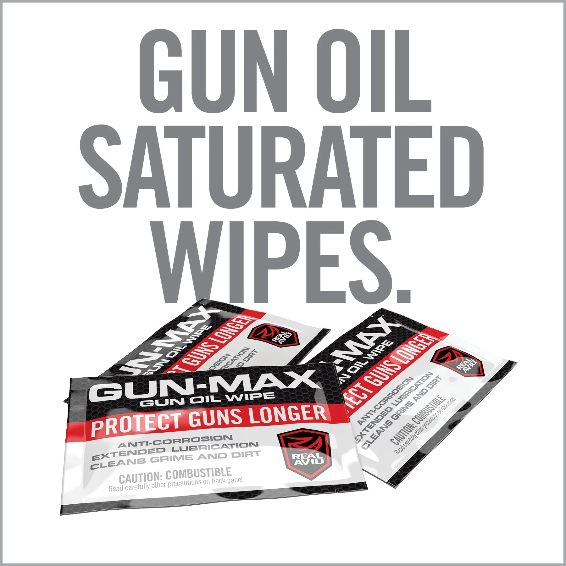 Real Avid Gun-Max Wipes, Cleaning Pads, 25 Pack