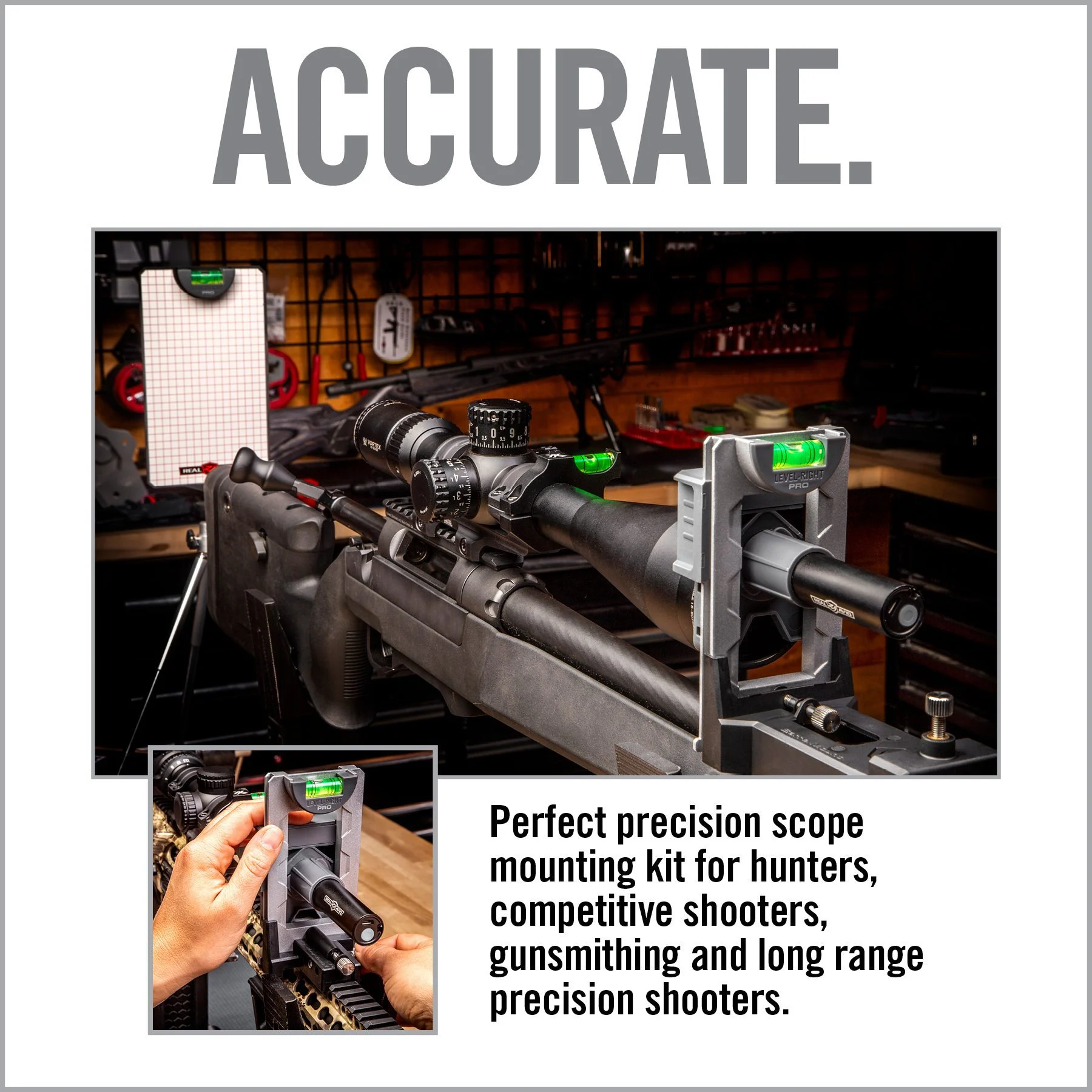 Real Avid Level Rite Pro, Scope Level Right Reticle Alignment System