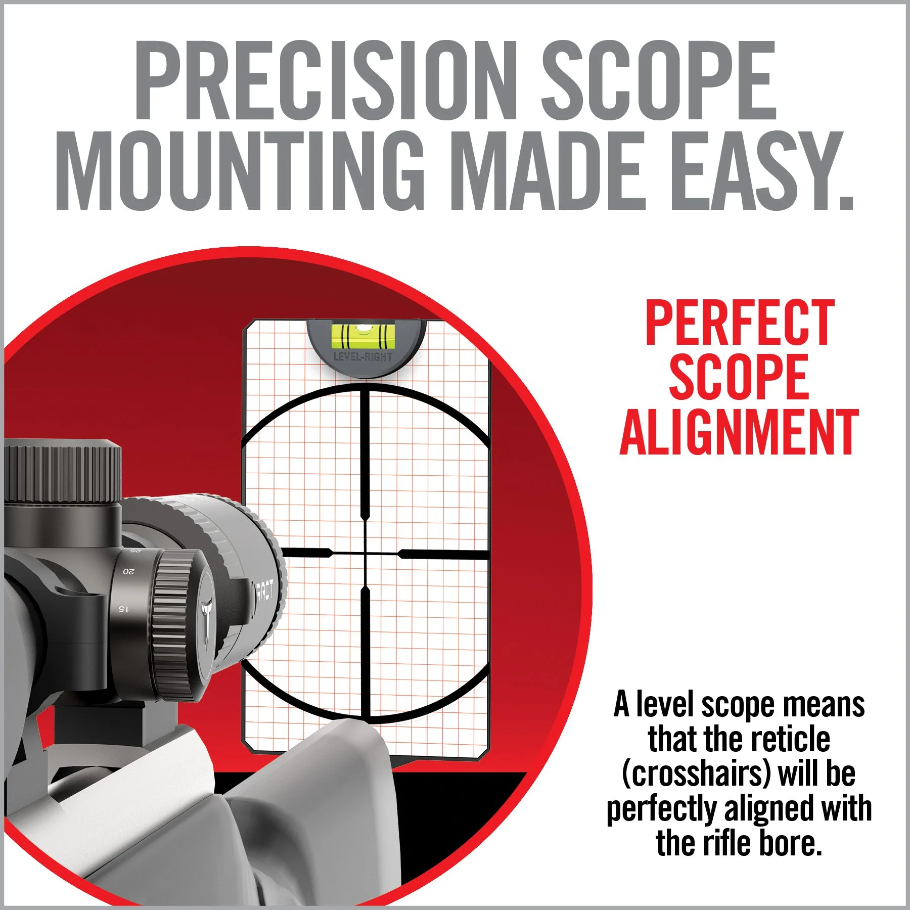 Real Avid Level Rite Pro, Scope Level Right Reticle Alignment System