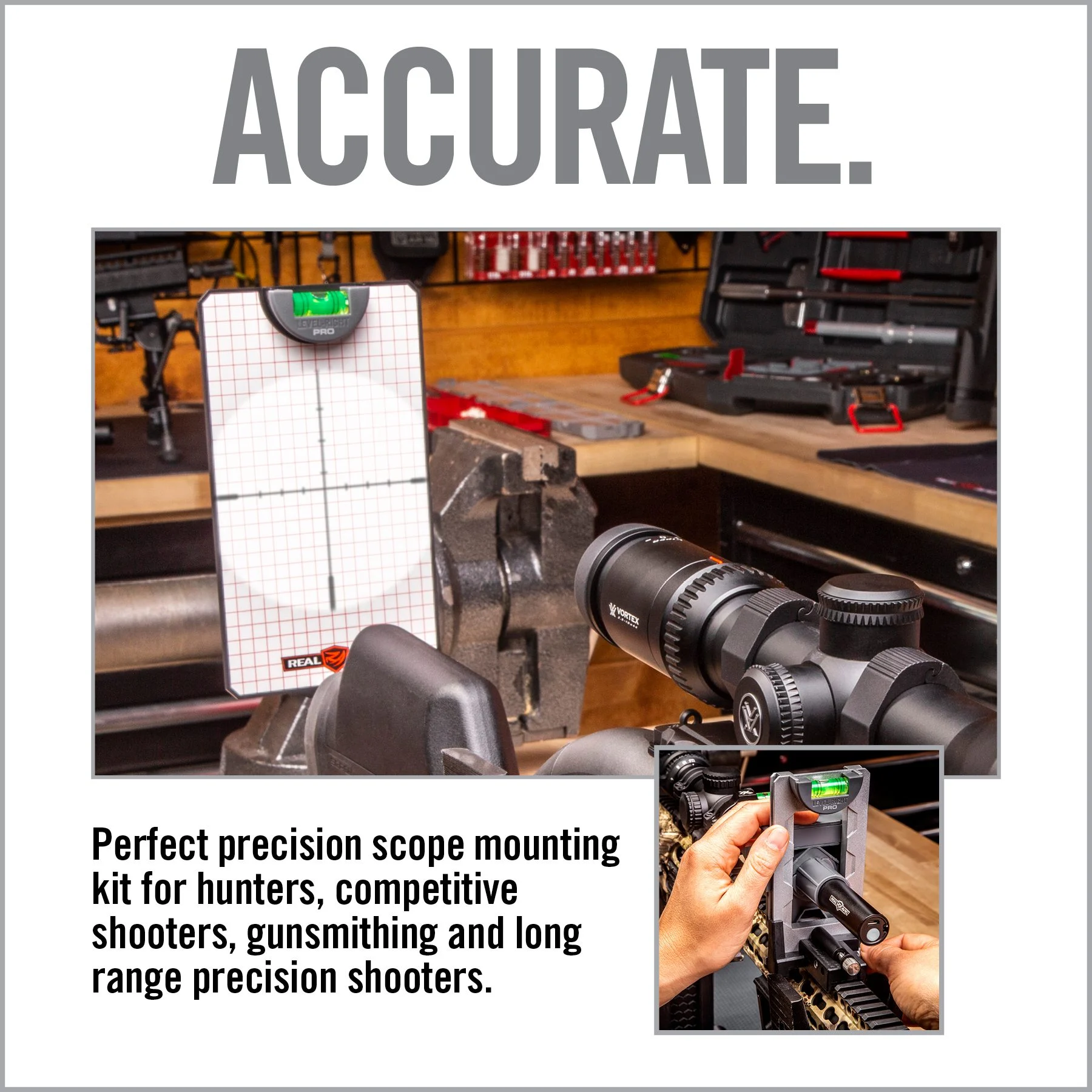 Real Avid Level Rite Pro, Scope Level Right Reticle Alignment System