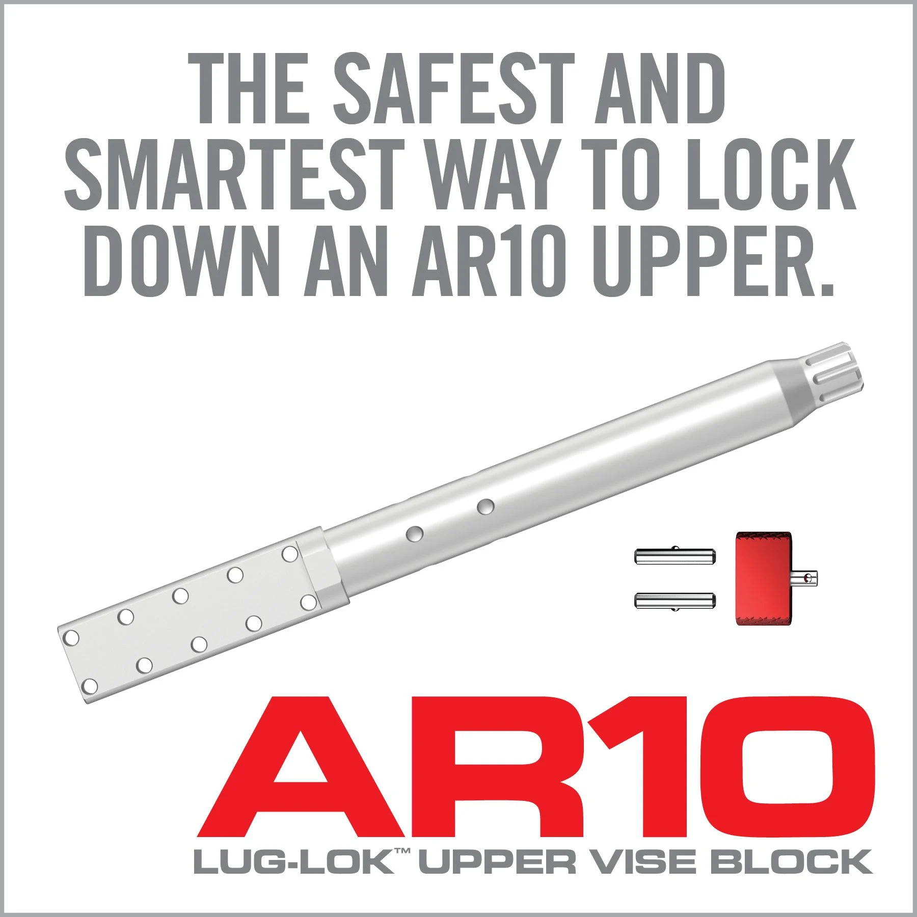 Real Avid Lug-Lok, Upper Vise Block, Designed for Standard AR10 Style Uppers 