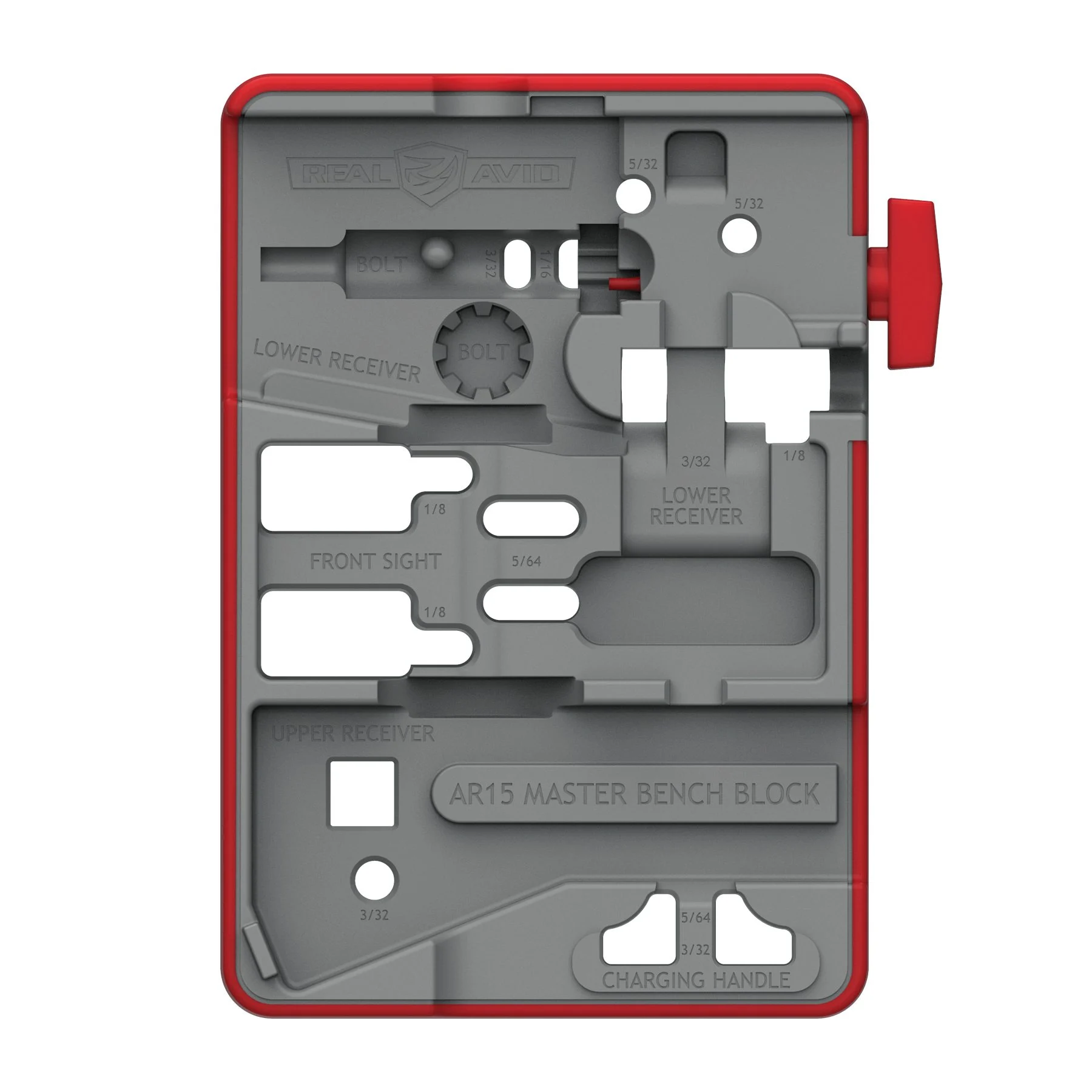 Real Avid Master Bench Block, Bench Block for AR Style Rifles 