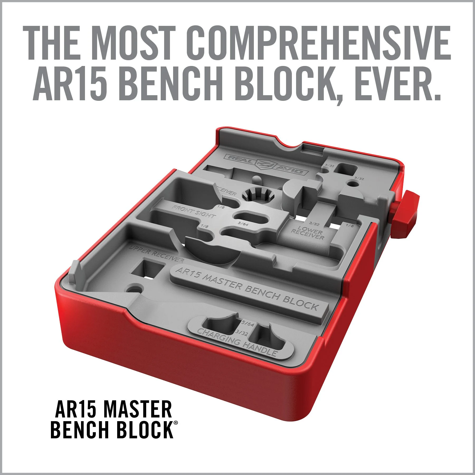 Real Avid Master Bench Block, Bench Block for AR Style Rifles 