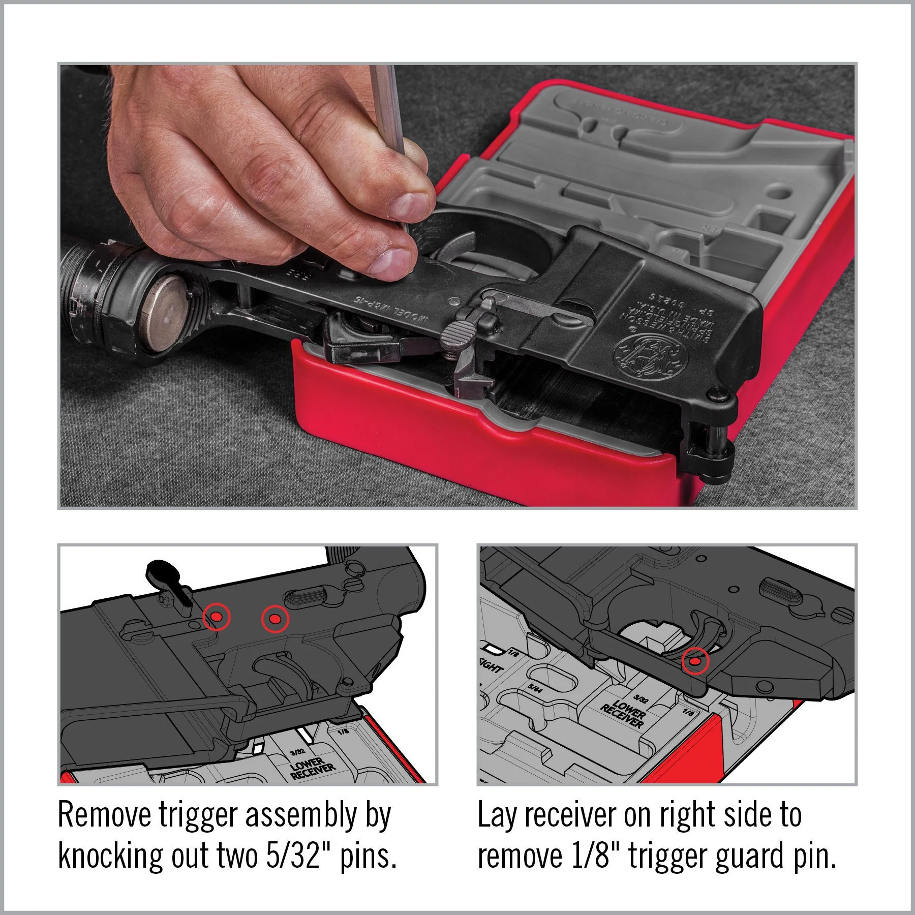 Real Avid Master Bench Block, Bench Block for AR Style Rifles 