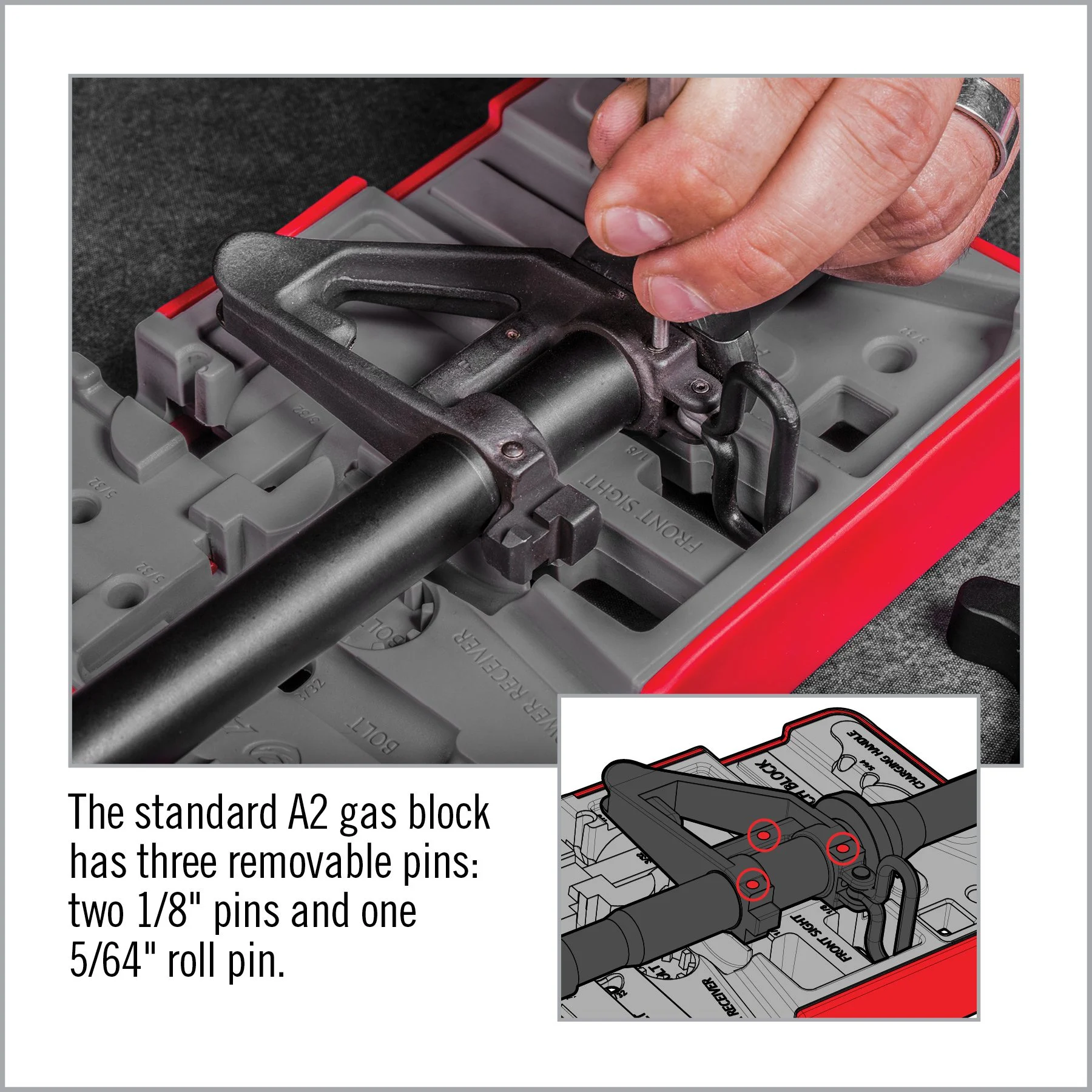 Real Avid Master Bench Block, Bench Block for AR Style Rifles 