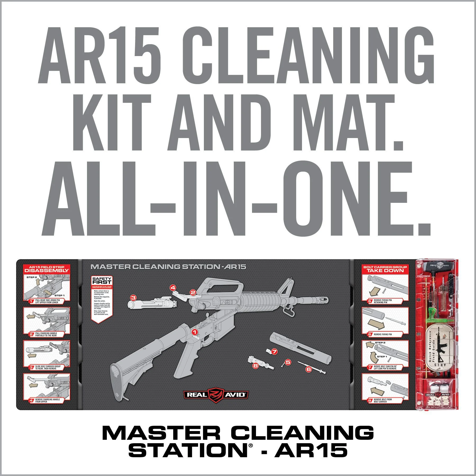 Real Avid Master Cleaning Station, AR15 Cleaning Kit