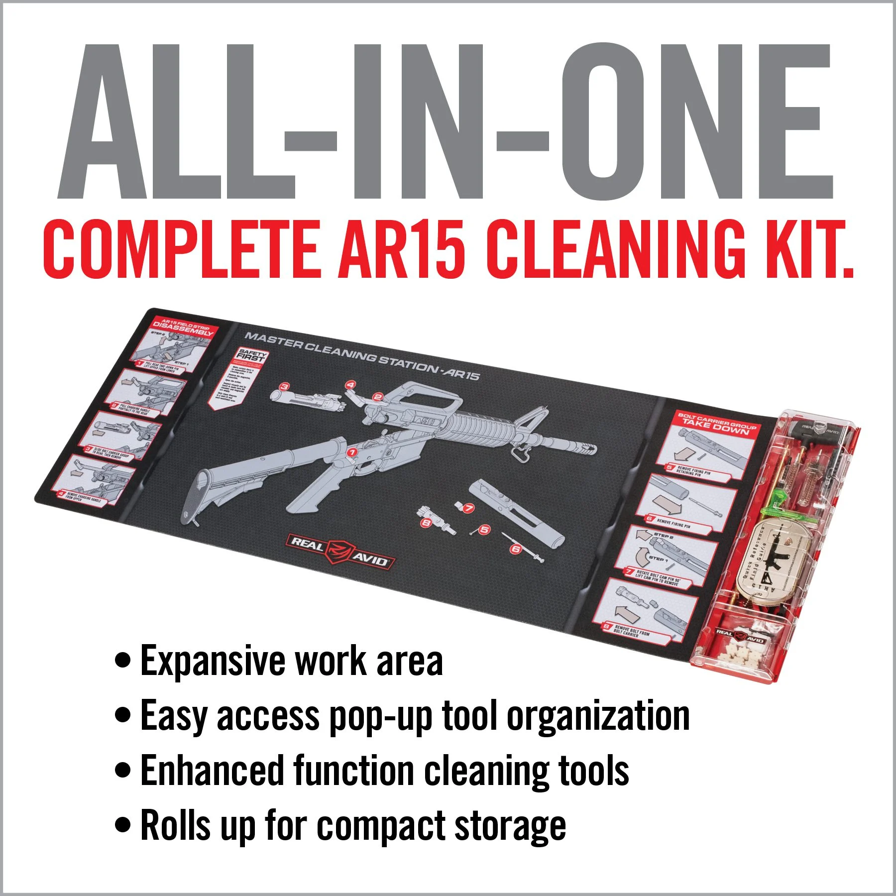 Real Avid Master Cleaning Station, AR15 Cleaning Kit