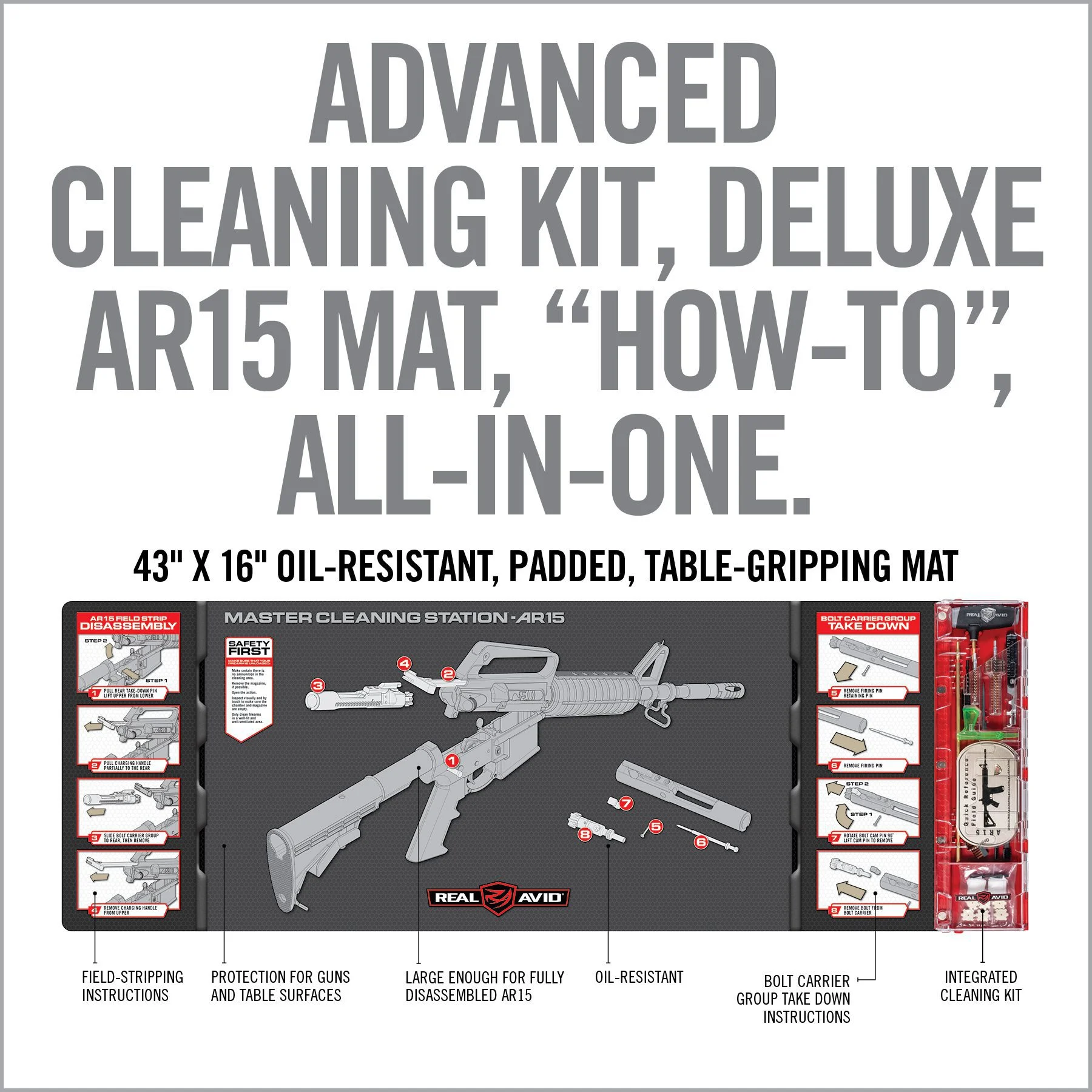 Real Avid Master Cleaning Station, AR15 Cleaning Kit