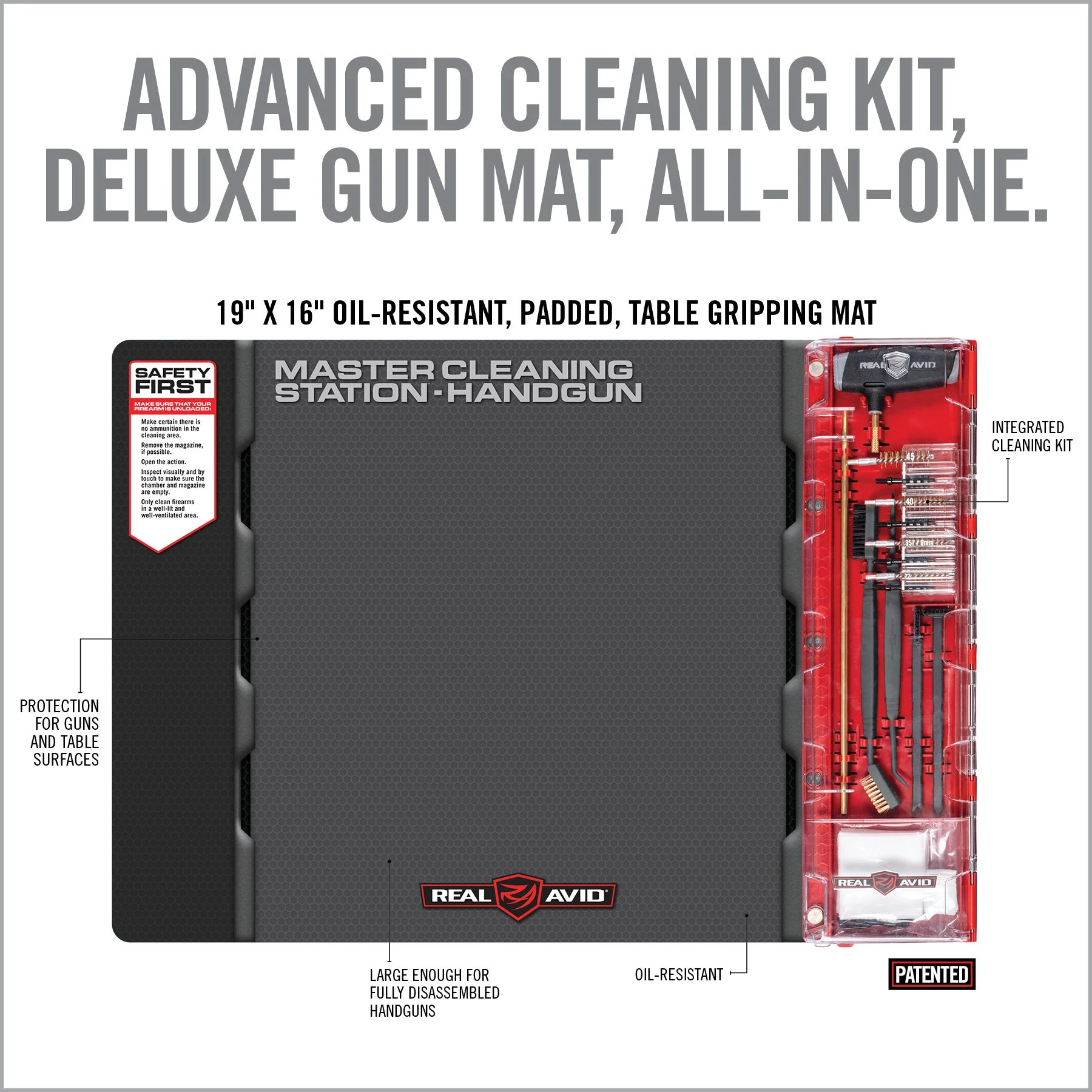 Real Avid Master Cleaning Station, Handgun Cleaning Kit