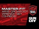 Real Avid Master-Fit Wrench Set, AR15 Crowfoot 