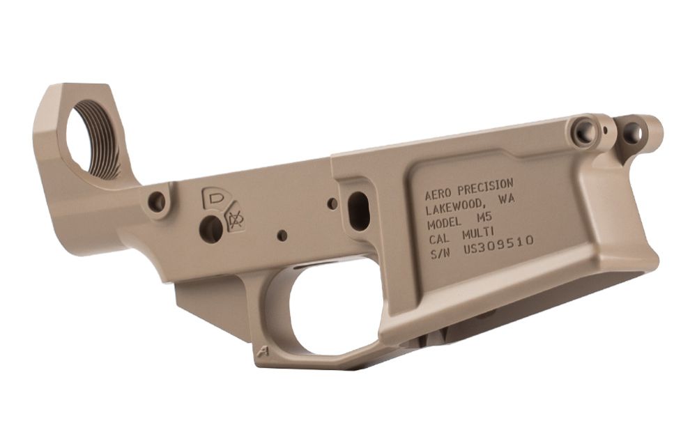 Aero Precision AR-10 M5 Stripped Lower Receiver .308 Anodized FDE