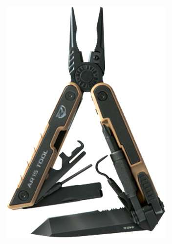 Real Avid AR15 Tool, Multi-Tool, Black/Tan Finish, Stainless Steel