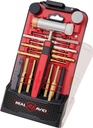 Real Avid Accu-Punch Hammer & Punch Set, Includes Rubber/Brass/Nylon/Steel Hammer Heads