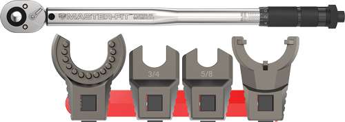 Real Avid Master-Fit Wrench Set, Stainless Steel, A2 Crowfoot 