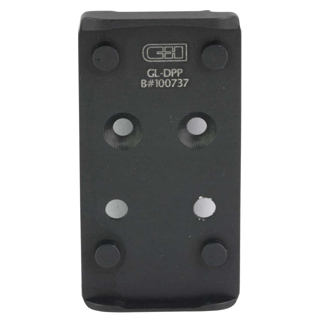 C&H Precision Adapter Plate Glock MOS to Delta Point Pro Anodized, Black