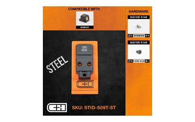 C&H Precision Staccato Duo  Mount to Holosun 509T Anodized, Black