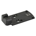 C&H Precision Adapter Plate Staccato Duo RMR/Holosun Series Anodized, Black