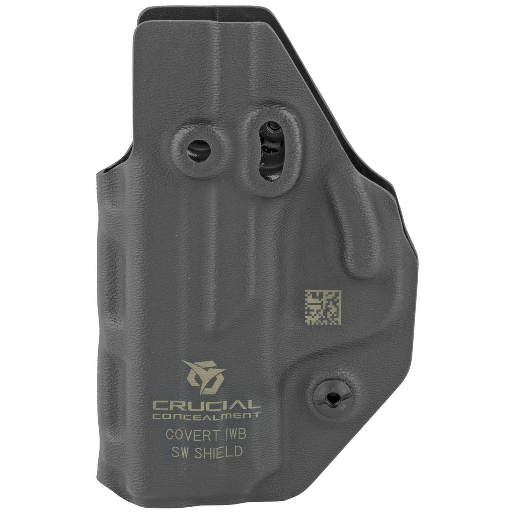 Crucial Concealment Covert S&W Shield 9/40 IWB Ambidextrous Kydex, Black