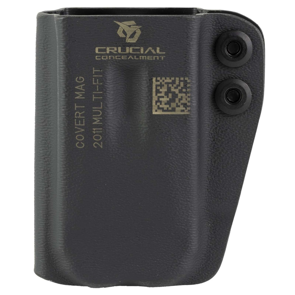 Crucial Concealment Covert 2011 IWB Mag Pouch Ambidextrous Kydex, Black