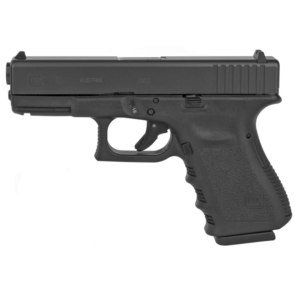 Glock 19 Gen3 9MM 4.02" 15Rds 2 Mags Matte Black