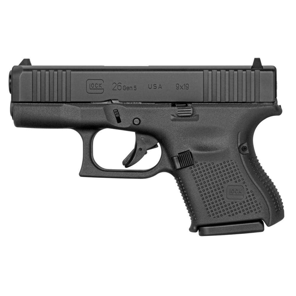 Glock 26 Gen5 US 9MM 3.43" 10Rds 2 Mags Matte Black