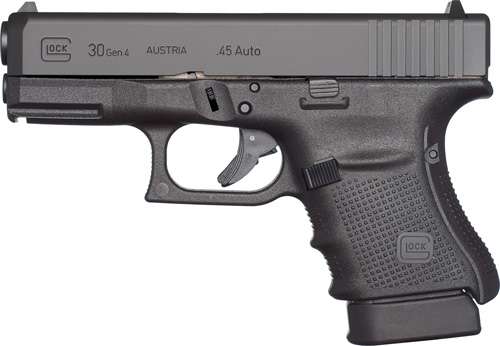 Glock 30 Gen4 US 45ACP 3.78" 10Rds 2 Mags Matte Black