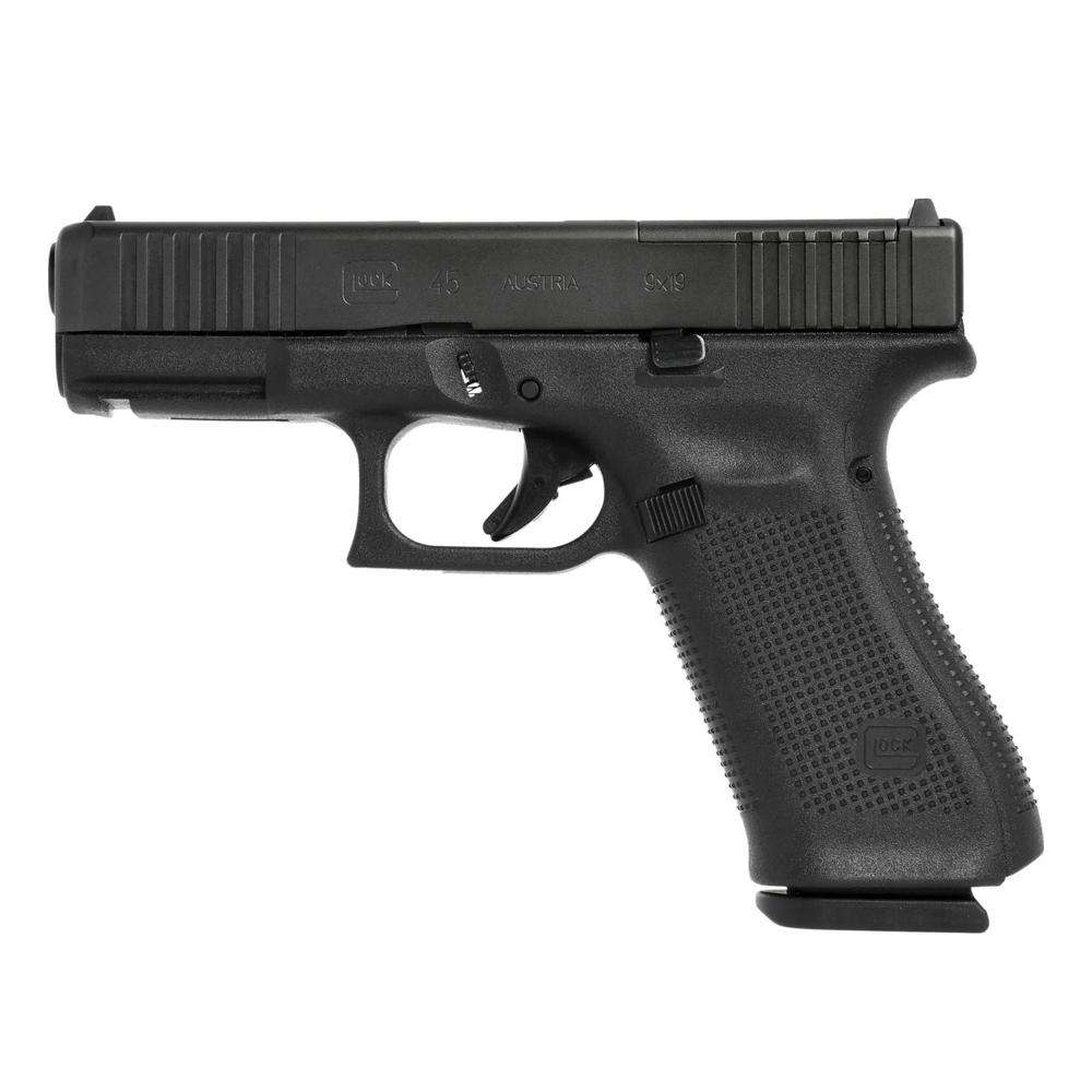 Glock 45 MOS 9MM 4.02" 17Rds 2 Mags US nDLC Black