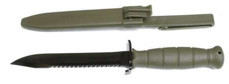 Glock Fixed Knife 6.50" with Root Saw Battlefield Green