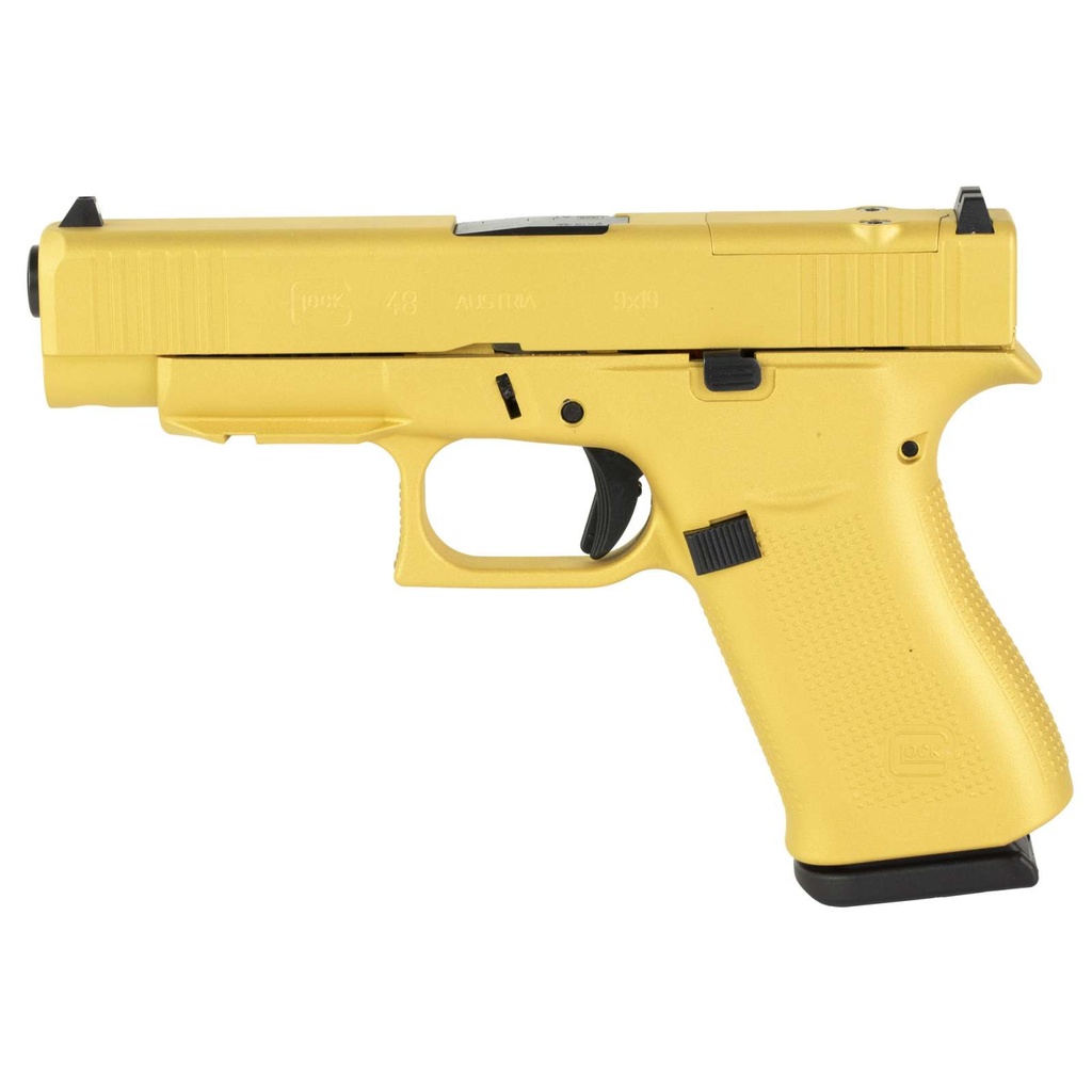 Glock 48 M.O.S 9MM 4.17" 10Rds 2 Mags Cerakote Gold