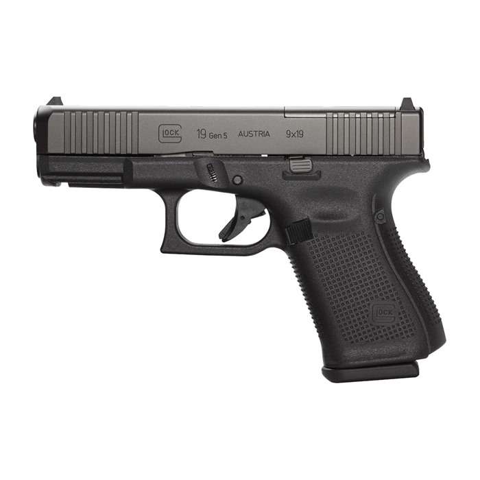 Glock 19 Gen5 MOS 9MM 4.02" 15Rds 3 Mags Matte Black