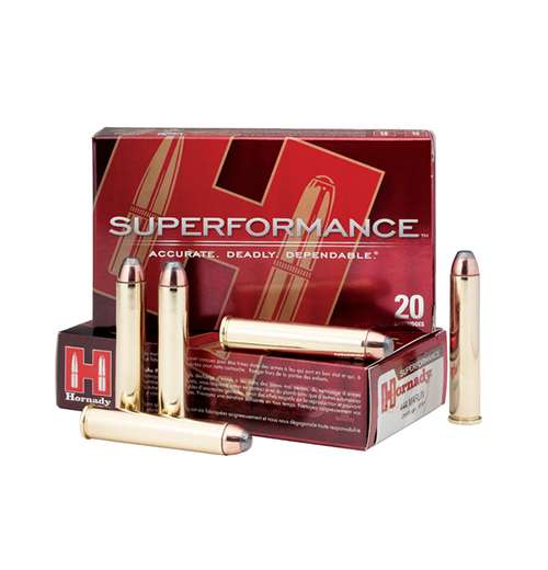 Hornady 82453 Superformance  444 Marlin 265 gr InterLock Flat Point 20 Bx/ 10 Cs