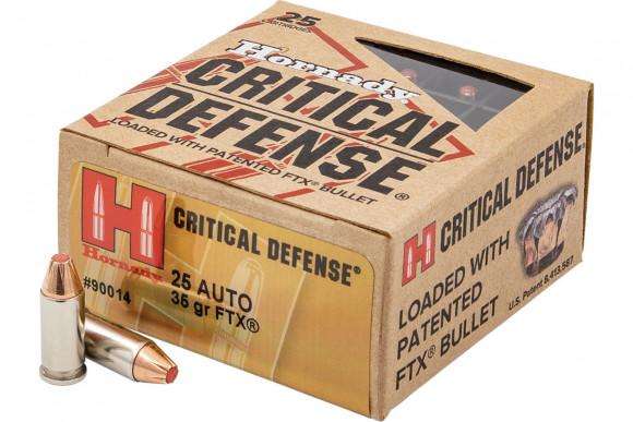 Hornady 90014 Critical Defense  25 ACP 35 gr Flex Tip eXpanding 25 Bx/ 10 Cs