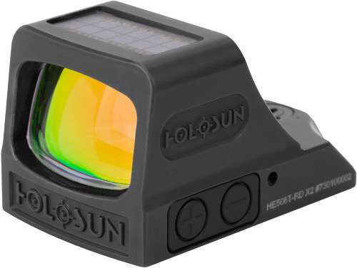 Holosun Technologies 508T-X2, 1x 2 MOA Multi-Reticle, Red Dot, Black