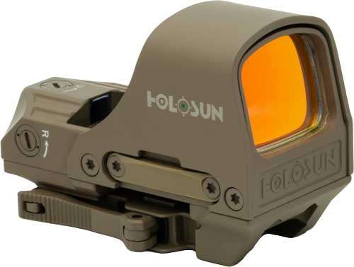 Holosun HS510C Reflex Sight 65 MOA Circle/2 MOA Green Dot Aluminum FDE