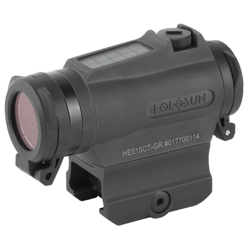 Holosun HE515CT-GR Red Dot Green Reticle Solar QD Mount Black