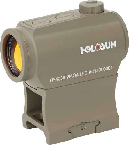 Holosun 403B Reflex Sight 2 MOA Red Dot Aluminum Matte FDE