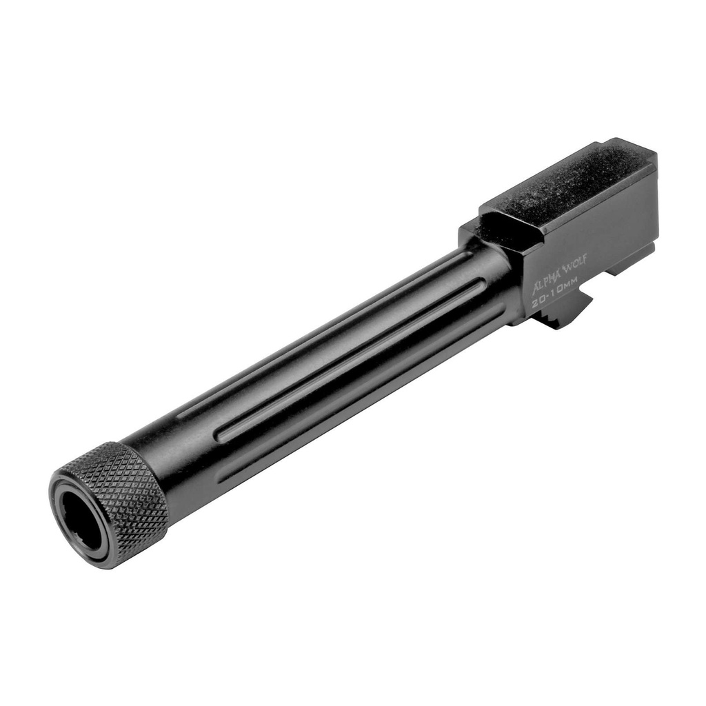 Lone Wolf Glock 20 AlphaWolf Barrel 10MM Threaded/Fluted Black