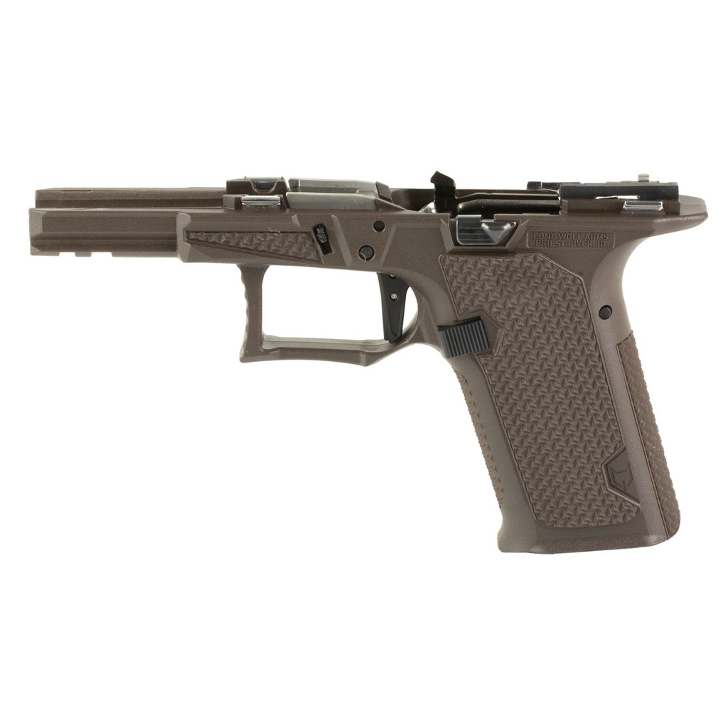 Lone Wolf Dusk19 Glock 19 Gen3/4 Textured Frame Built Compact Matte Brown