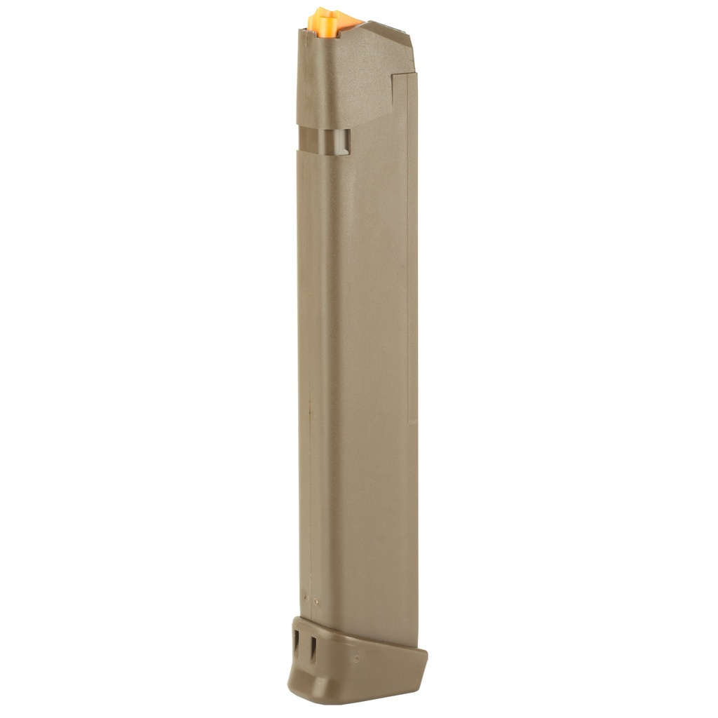 Glock 17/34 Magazine 9MM 33Rds Detachable Orange Follower Flat Dark Earth