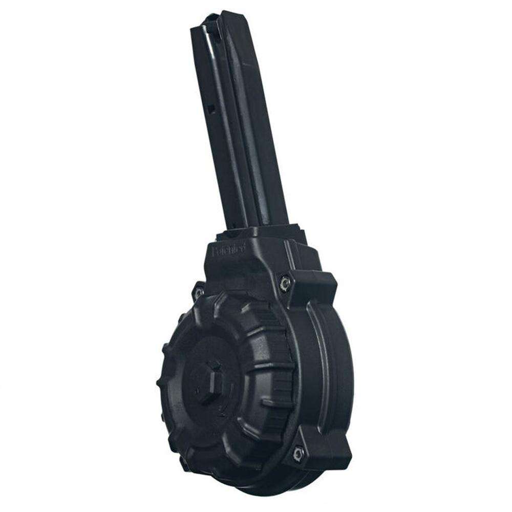 ProMag 9MM 50Rds Drum Ruger P Series Polymer Black 