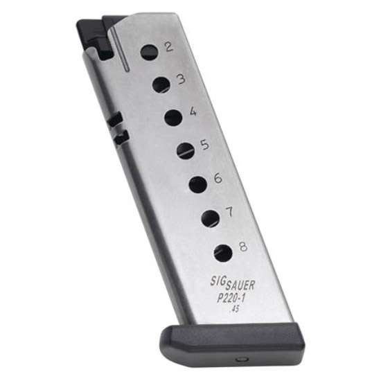 Sig Sauer P220 .45 ACP 8 Round Magazine, Stainless