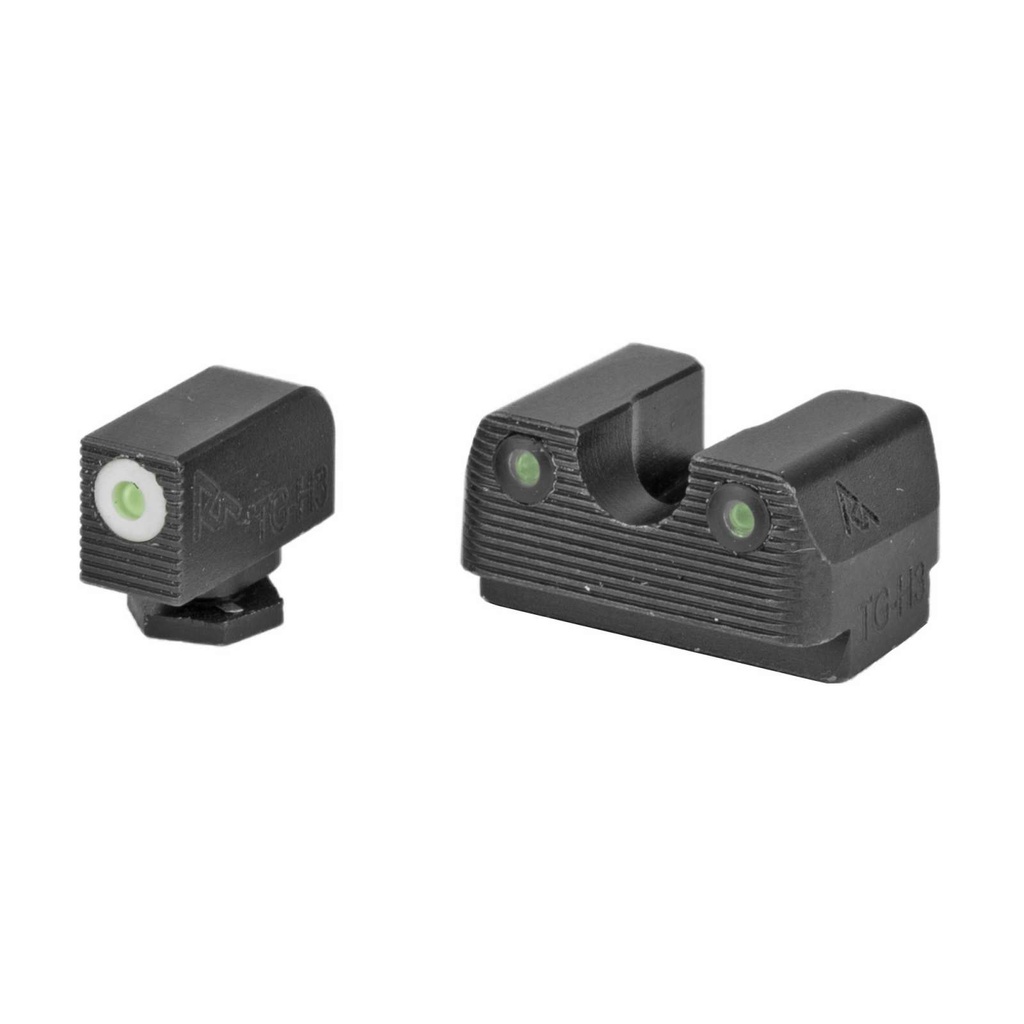 Rival Arms Glock 17/19 Tritium Night Sights White Front Ring