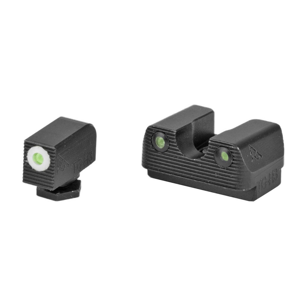 Rival Arms Glock 42/43 Tritium Night Sights White Front Sight Ring