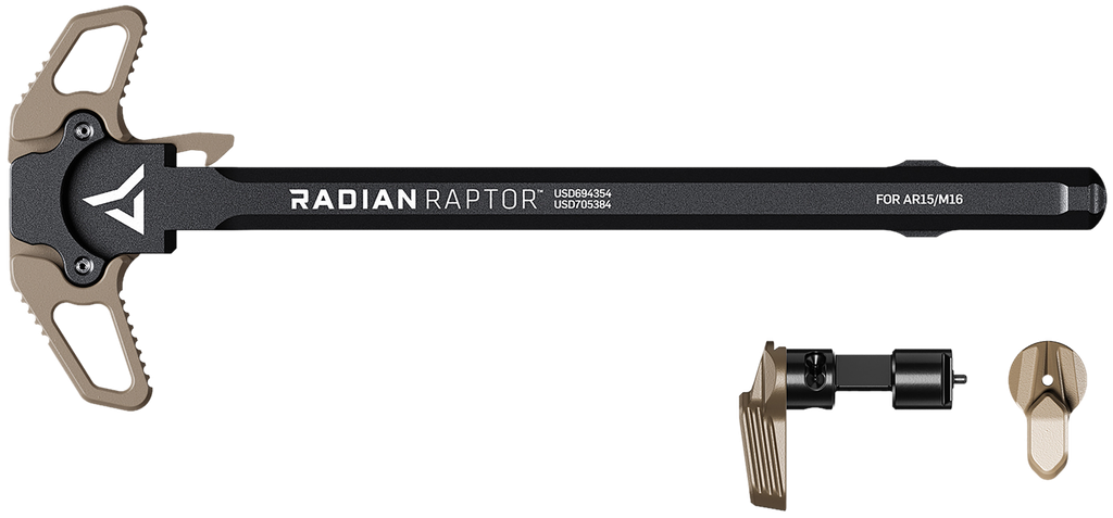 Radian Weapons Raptor-LT/Talon AR-15 Charging Handle/Safety Combo, FDE