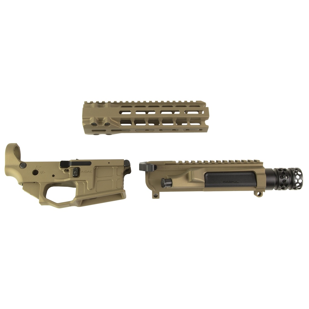 Radian Weapons AX556 Billet Upper/Lower Set 556 NATO 8.5" MLOK Ambi, Brown