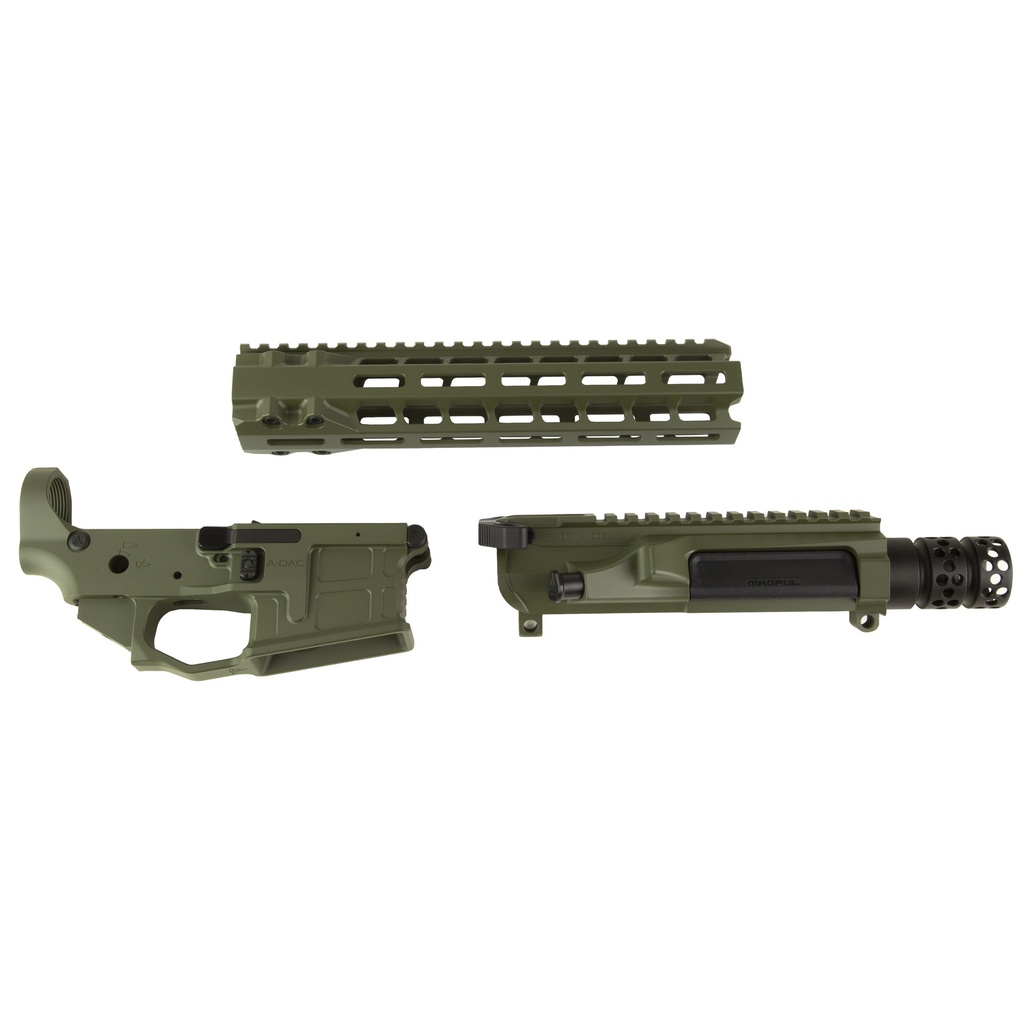 Radian Weapons Billet  Upper/Lower Set 556 NATO 10" MLOK Ambi, OD Green