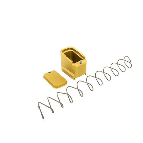 Shield Arms Glock 19/23 Magazine Extension +5/+4 Aluminum Gold